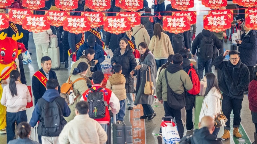 新春新气象 | 贵州毕节：暖心专列“点对点” 1126名务工人员免费回家