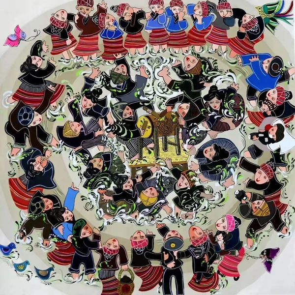 5件水城农民画作品入选 “大地绘彩”——2025年农民画大展 5件水城农民画作品入选 “大地绘彩”——2025年农民画大展_fororder_22