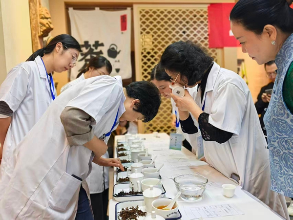 2025年贵州省秋季斗茶赛专家审评会启幕_fororder_查看叶底情况