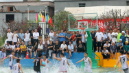 贵州黔东南：“燃情台江·水上村BA”挑战赛激情开赛