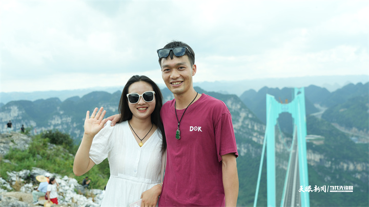 花江峡谷大桥未通车先火出圈！游客追拍世界级工程