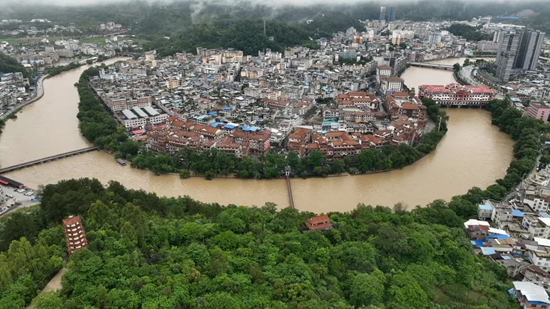 连续性强降雨 贵州平塘城区内涝治理工程经受“实战检验”_fororder_640
