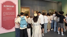莫奈真迹亮相省博物馆 贵阳掀起世界级美术观展热潮