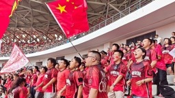 贵州遵义：压哨绝杀燃动全场  中国U23男足主场1:0力克塔吉克斯坦