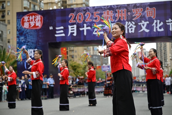 贵州罗甸：多民族联欢激活文旅活力 民俗文化巡游上演“最炫民族风”_fororder_微信图片_20250414101320