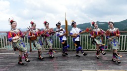 非遗侗族大歌天籁之音唱响六盘水梅花山云端