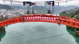 贵州“北入长江”再添大工程！乌江白果坨大桥主拱顺利合龙