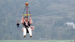 贵州贵阳又添新玩法 酷玩开阳“星禾飞索”试运营