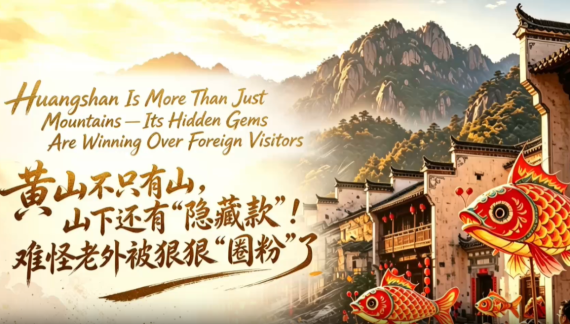 【“中国游记”第二季㊺】黄山不只有山，山下还有“隐藏款”！难怪老外被狠狠“圈粉”了_fororder_黄山
