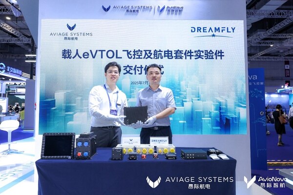 昂际航电向追梦空天科技交付载客eVTOL飞控及航电套件实验件