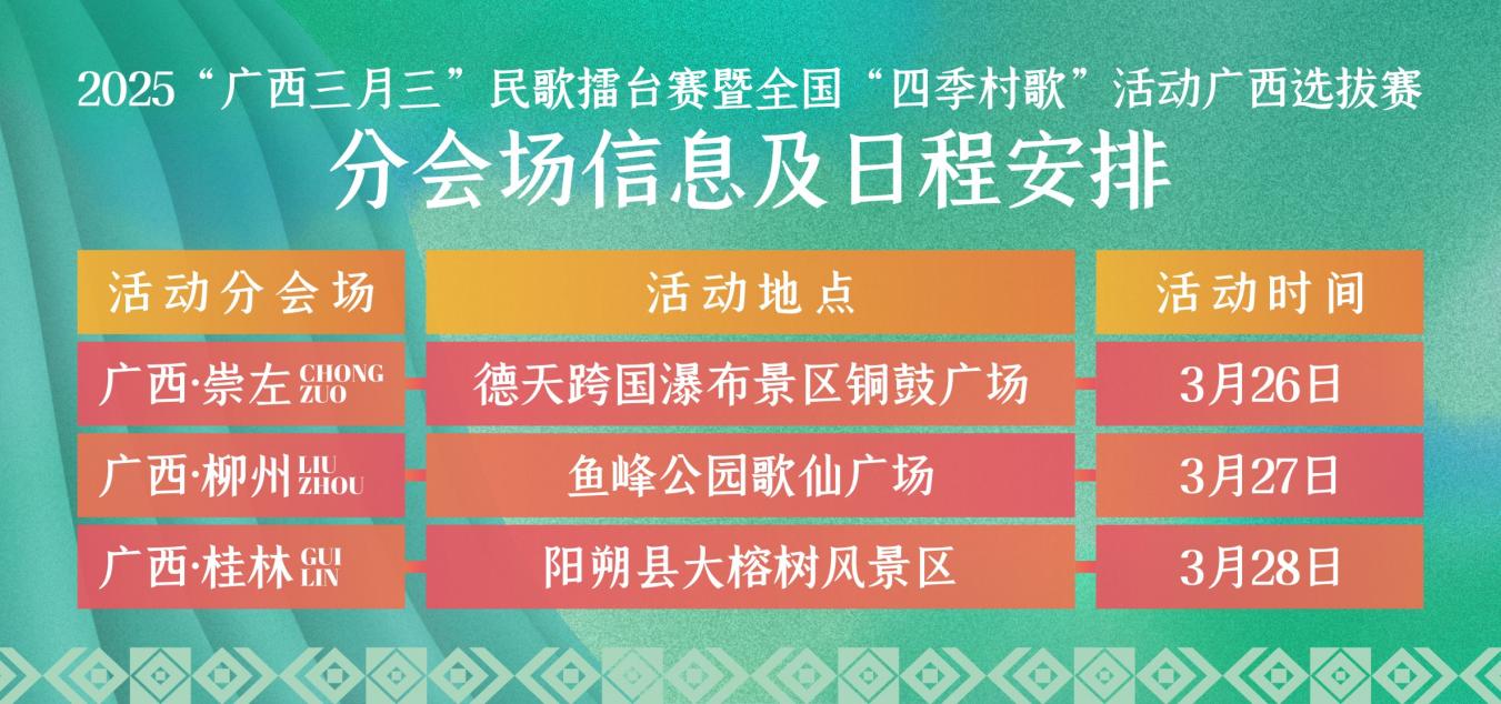2025“广西三月三”民歌擂台赛暨全国“四季村歌”活动广西选拔赛举办_fororder_1