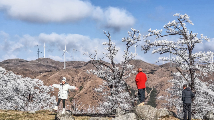 桂林高寒山区现冰挂雾凇美景_fororder_3