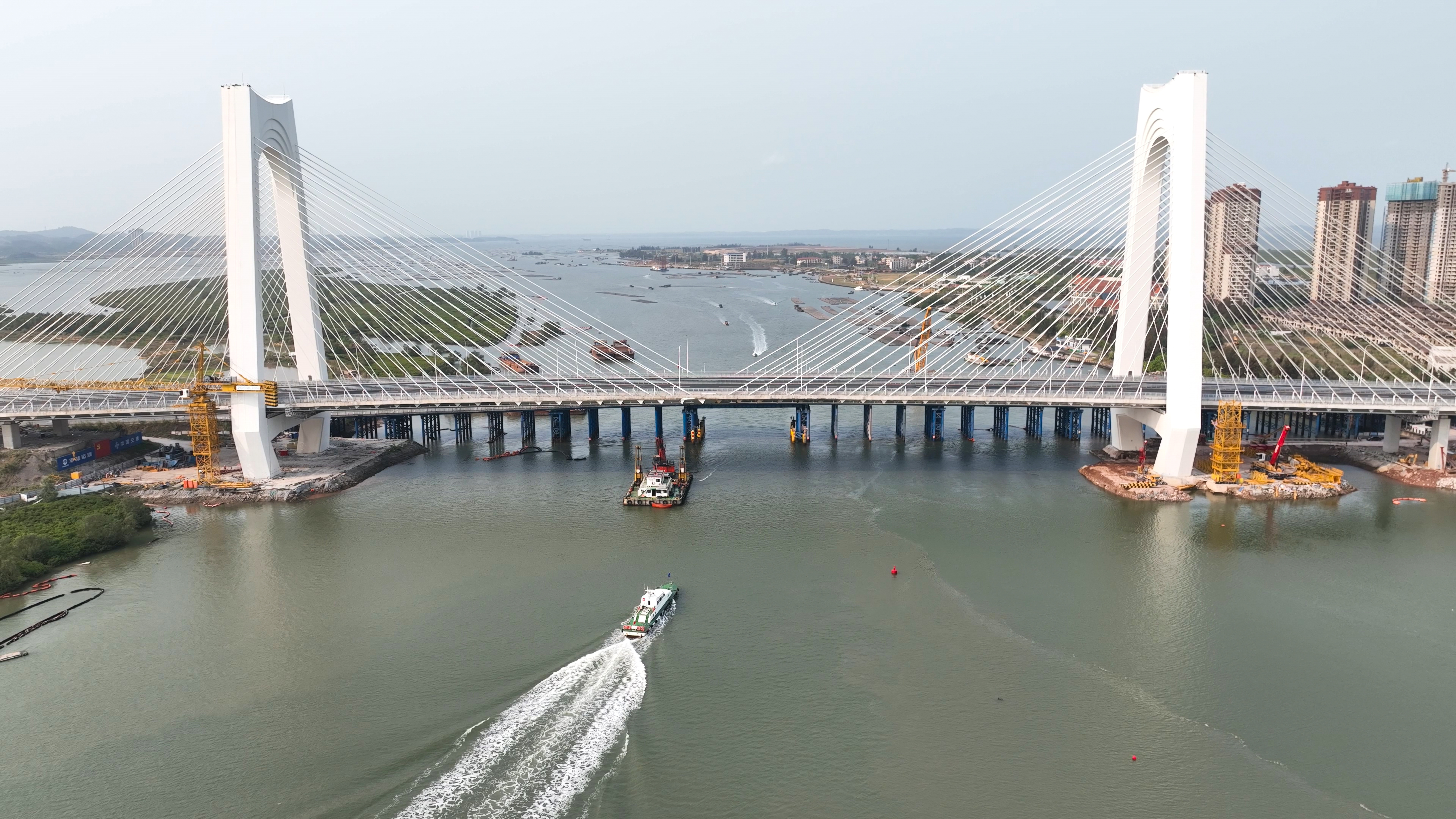 平陆运河沙井钦江大桥通车_fororder_2