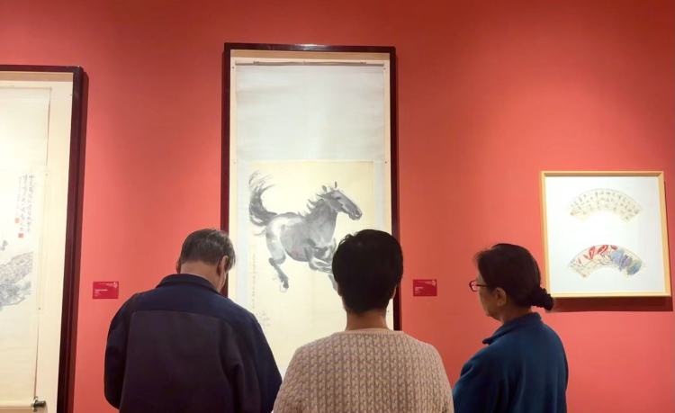 徐悲鸿、尹瘦石40件原件在广西群众艺术馆展出_fororder_3