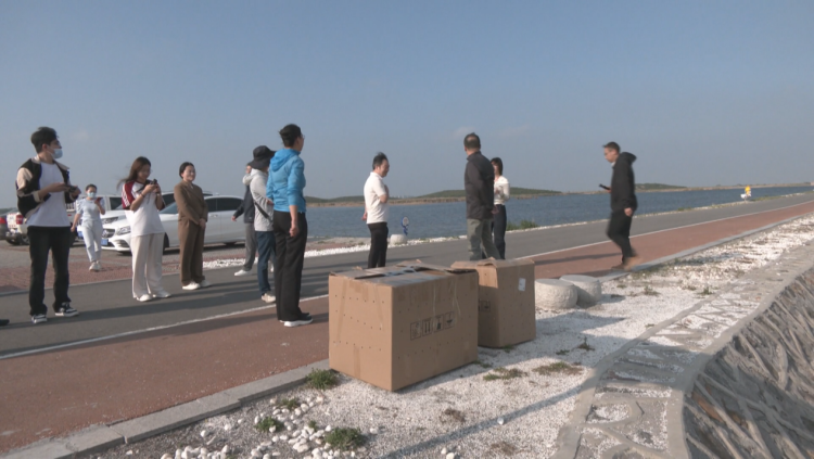 河北沧州南大港湿地成功举办救助鸟类放飞活动 助力生态保护_fororder_2