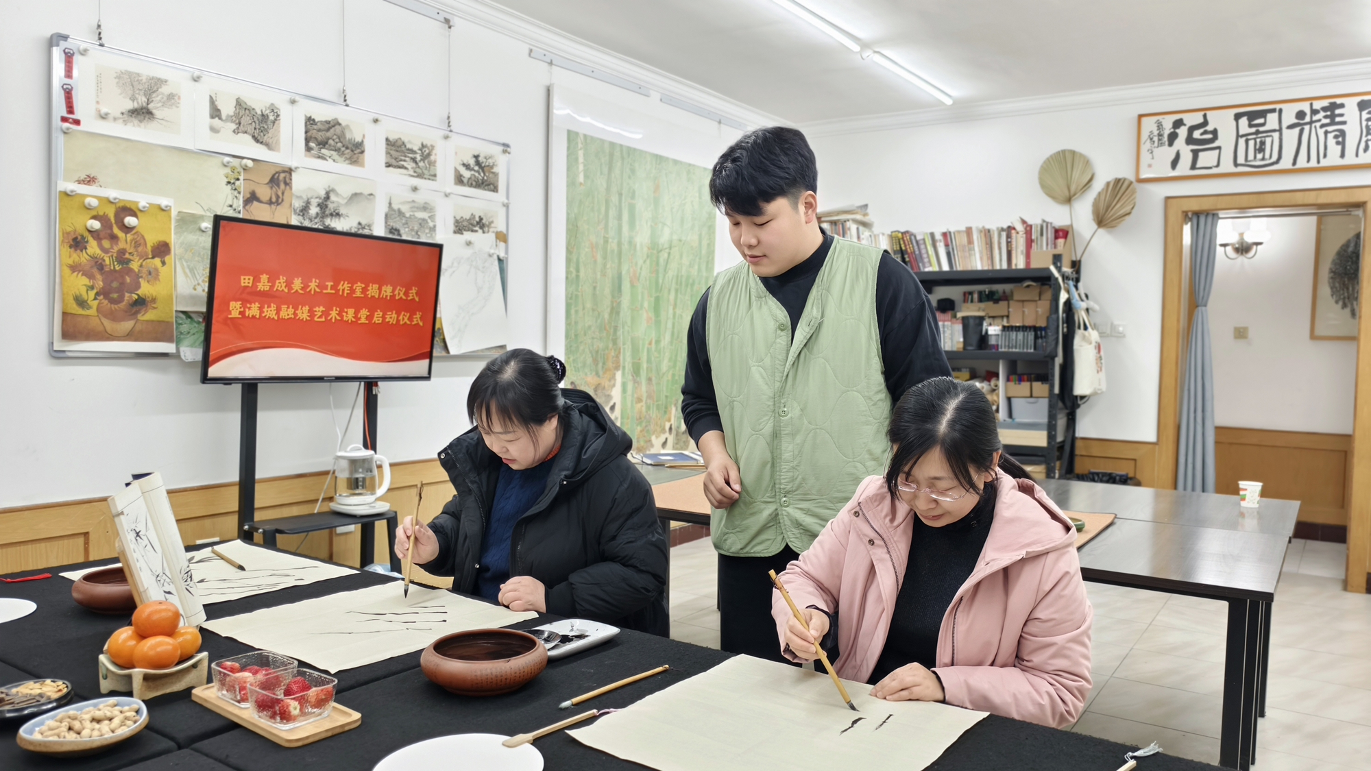 双争有我丨保定市满城区：艺术赋能媒体融合发展_fororder_满城融媒艺术课堂启动仪式现场 摄影 张丽双