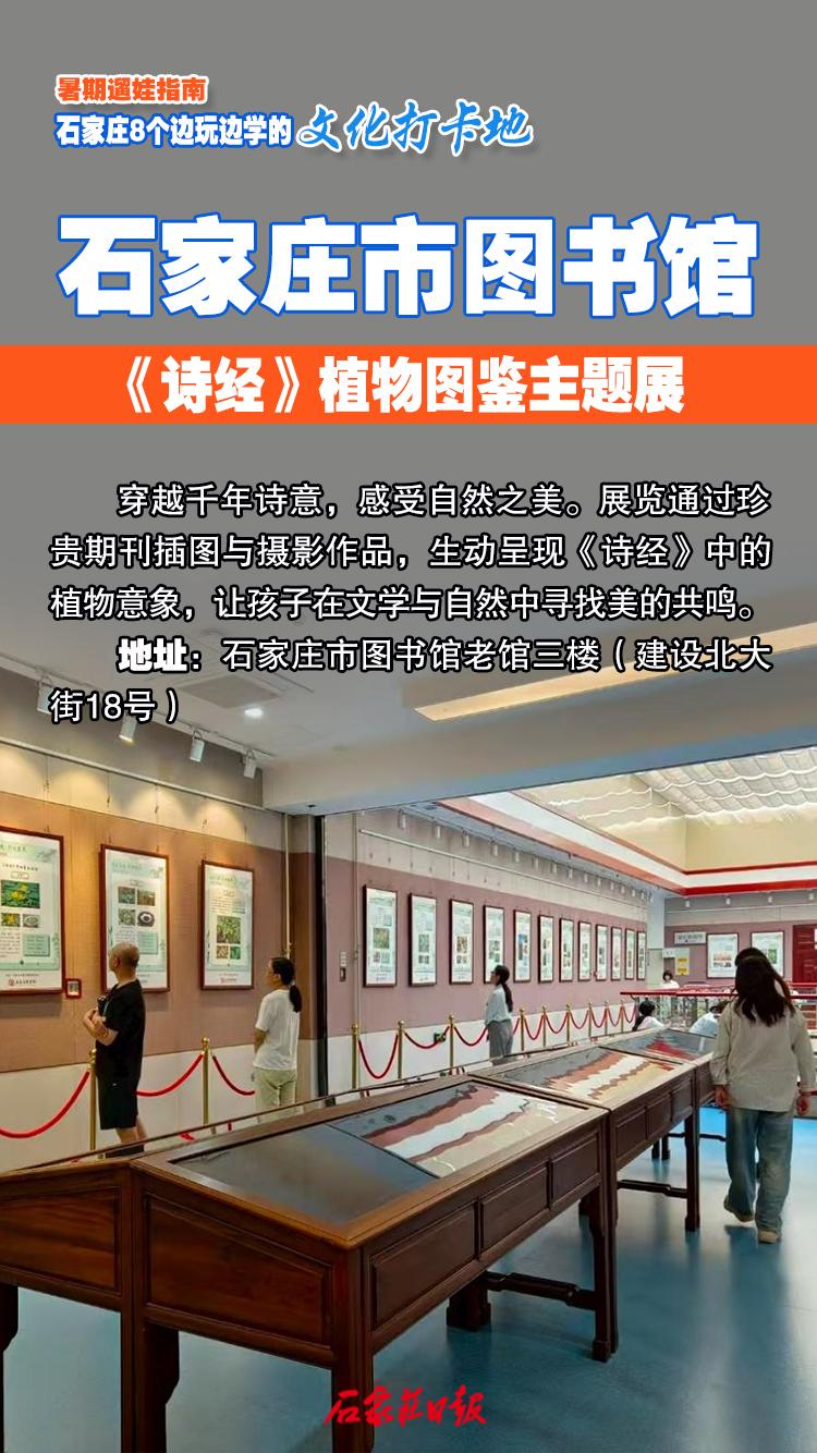 海报｜暑期遛娃指南 石家庄8个边玩边学的文化打卡地