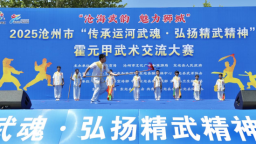 2025沧州市“传承运河武魂·弘扬精武精神”霍元甲武术交流大赛开幕