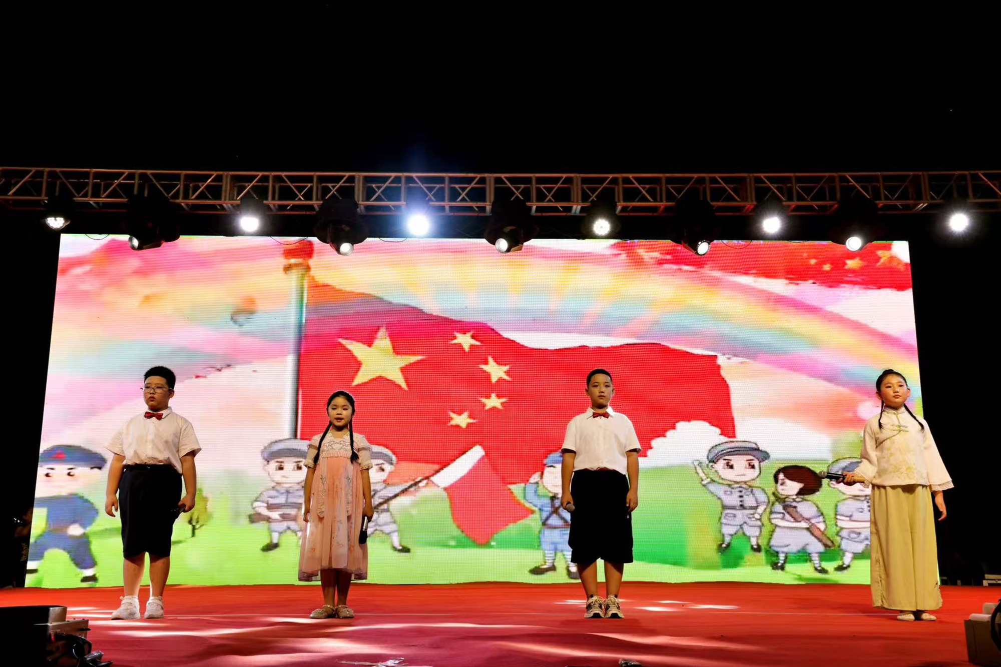 图片默认标题_fororder_诗朗诵《我骄傲，我是中国娃》 摄影 陈占良