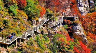 太行山把最浓烈的秋色留给了河北