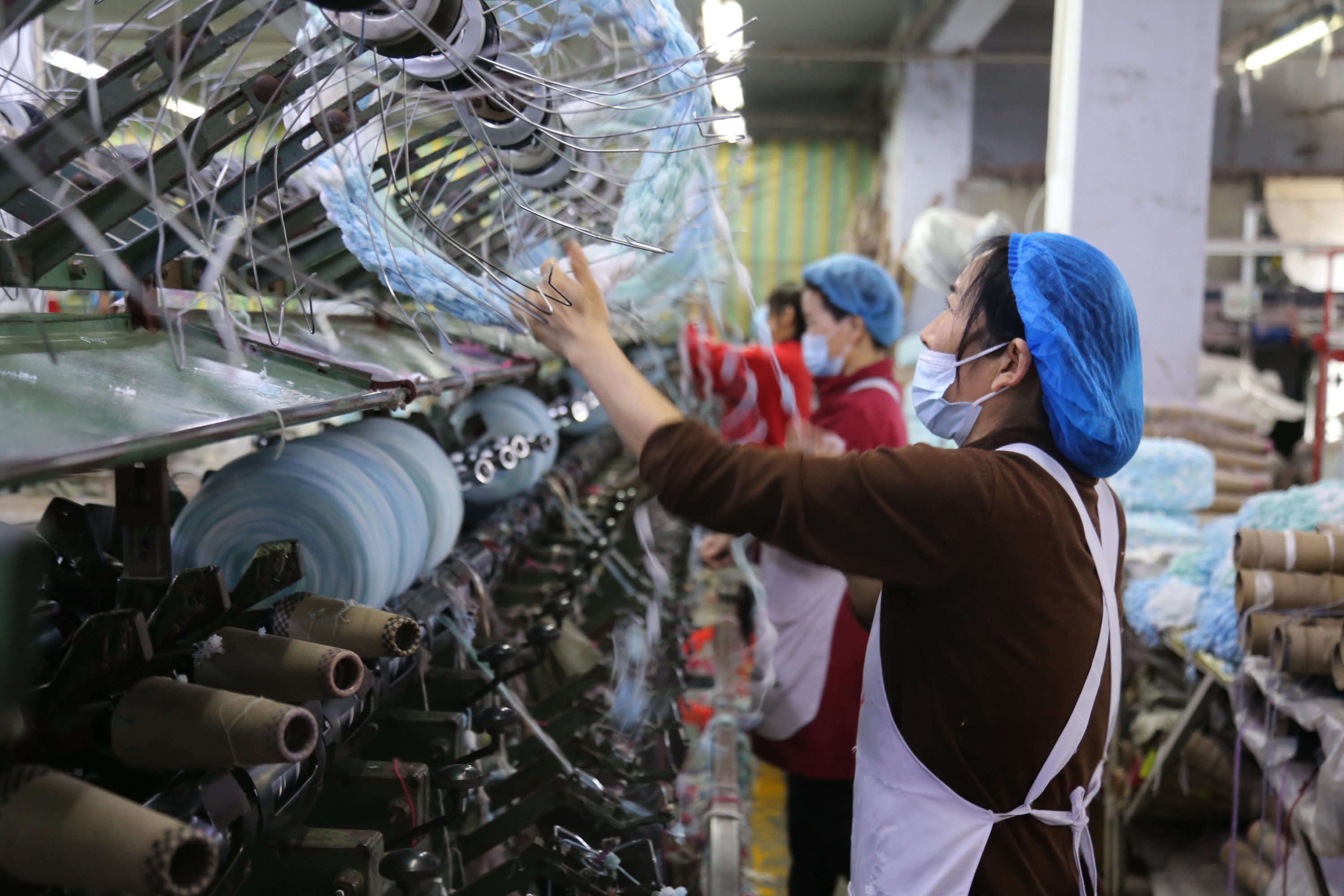 河北蠡县：电商助力毛线产业“线上开花” 发货量日均超20万件_fororder_0002.JPG