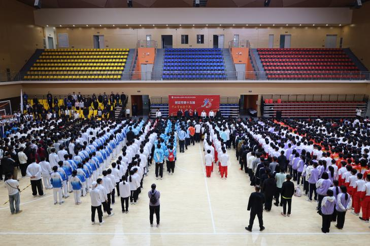 保定市第十五届中小学生(青少年)运动会阜平县职教中心闭幕_fororder_图片1