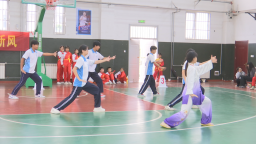 石家庄市鹿泉区首届中小学生武术比赛开赛