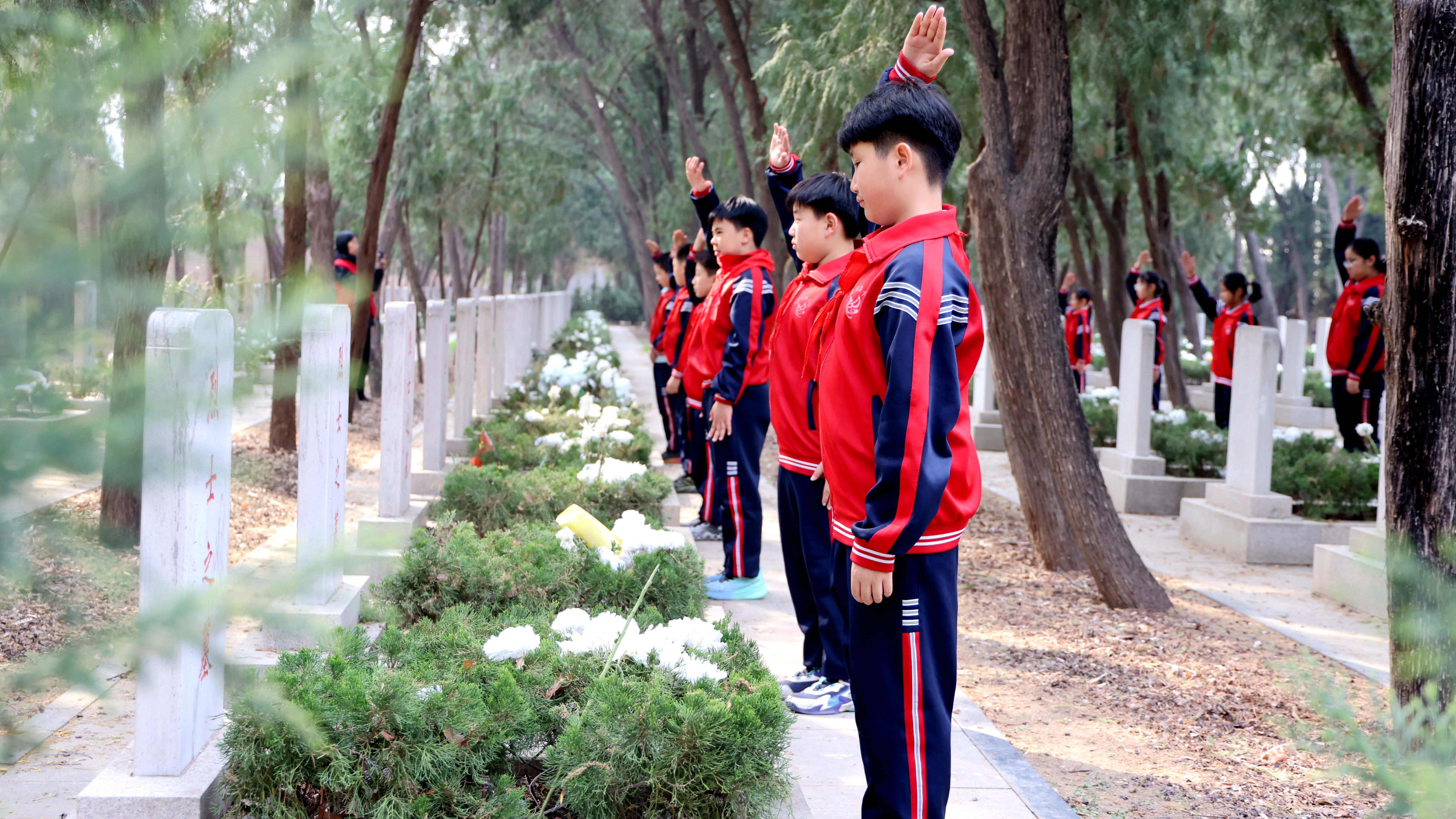 沧州运河区：清明寄哀思 童心敬英烈