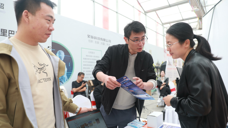 保定市莲池区：“媒体+电商”助力乡村振兴_fororder_图片三：电商平台服务机构工作人员详细介绍先进的运营理念及方式。(王金中摄)