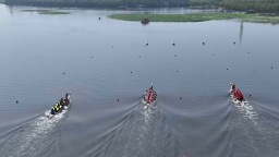 河北省第二届全民健身大赛龙舟项目比赛激情开桨
