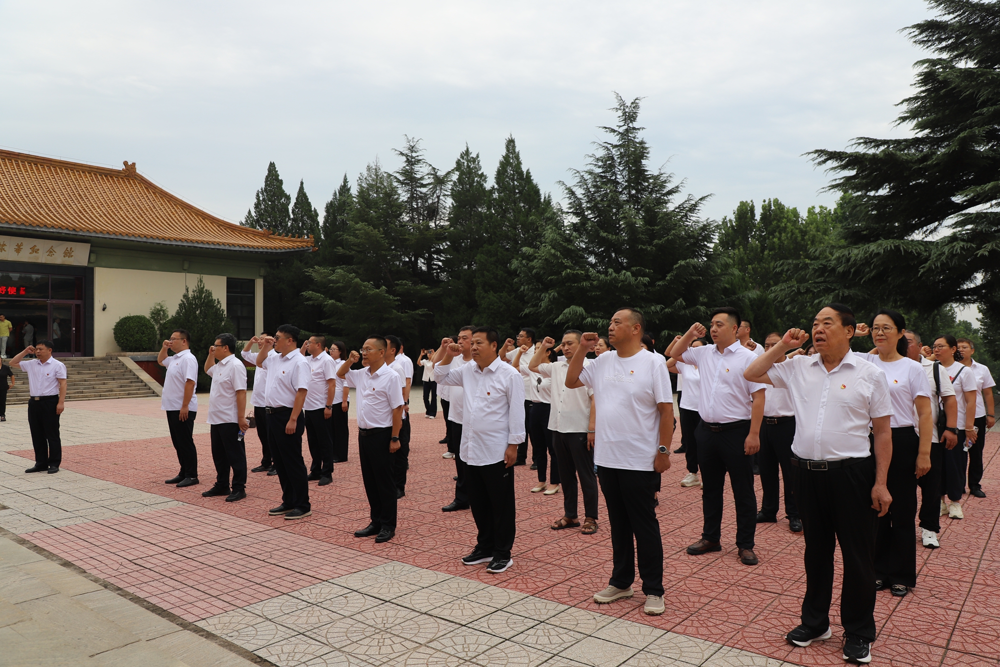 保定市满城区：追寻英雄足迹 践行医者仁心_fororder_重温入党誓词 摄影 师怡凡