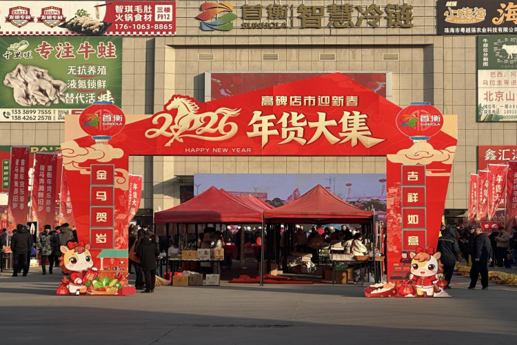 河北高碑店：迎新春年货大集热闹开市_fororder_图片 1
