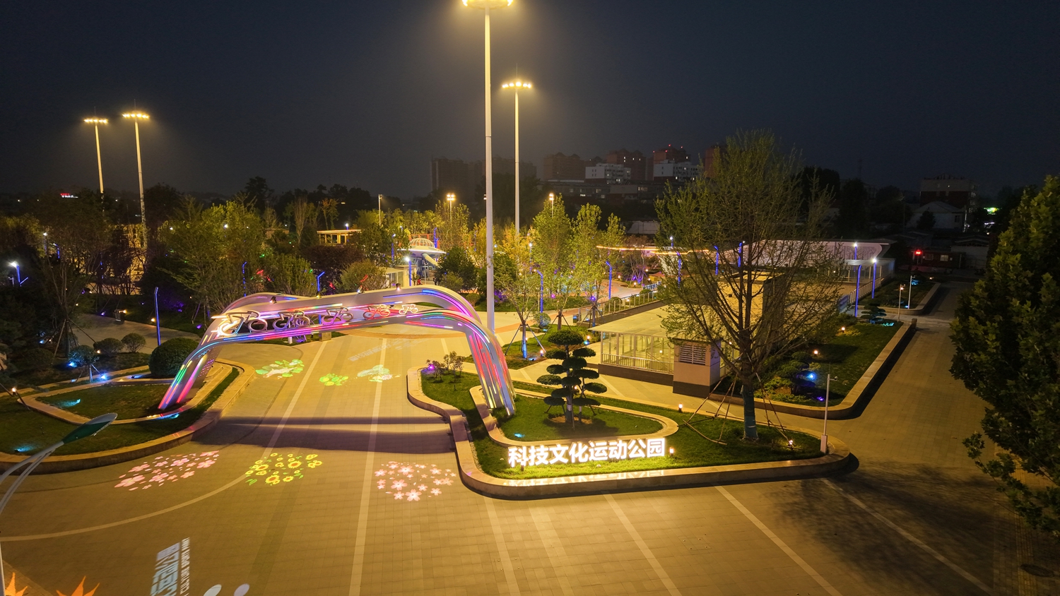 图片默认标题_fororder_公园夜景 摄影 康胜
