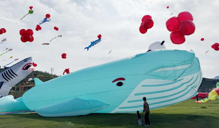 京津冀风筝艺术节在河北涞源启幕_fororder_图片3