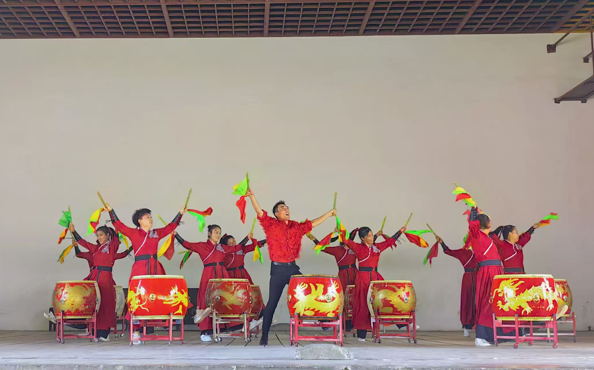 保定市满城区：丰收时节的幸福节拍_fororder_舞蹈表演《复兴大中华》 摄影 曹萌