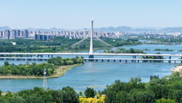 河北石家庄：初夏滹沱河景如画