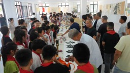 保定博野开展文艺志愿服务书画展暨教学笔会活动
