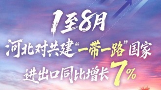 微海报丨1至8月 河北对共建“一带一路”国家进出口同比增长7%