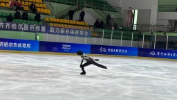 黑龙江省第十六届运动会花样滑冰项目在齐齐哈尔开赛