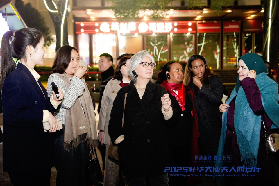 盛唐神韵醉人心 驻华大使夫人沉浸式探访西安大唐不夜城_fororder_图片37