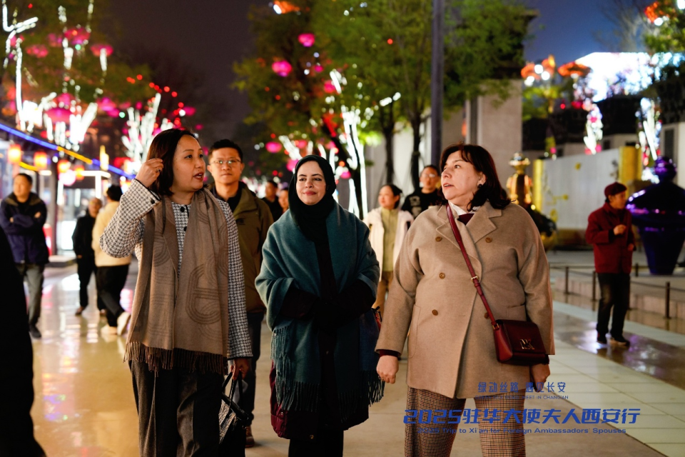 盛唐神韵醉人心 驻华大使夫人沉浸式探访西安大唐不夜城_fororder_图片36
