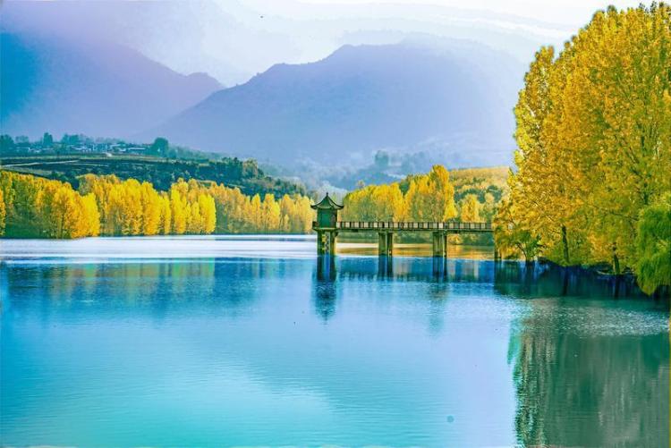 长安区东沟水库秋日如画