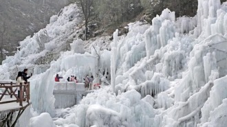 冬日浪漫 冰瀑美景