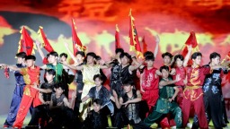 陕西省第十八届运动会开幕倒计时100天 火炬奖牌精彩亮相