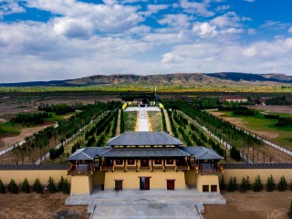 The Cangjie Legend_fororder_远观白水仓颉庙 张林拍 2025年1