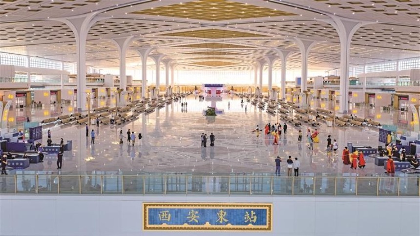 西安东站旅客发送量突破百万