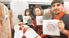 汉风雅韵驰骋高铁 文化交流联通两地
