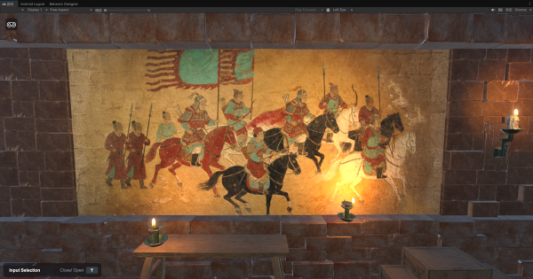[Typical Case] Ningxia, China · Western Xia Mausoleums AR Intelligent Interactive Guide Project_fororder_地宫甬道--壁画2