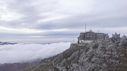 泉州九仙山迎来2025年冬季首场雾凇
