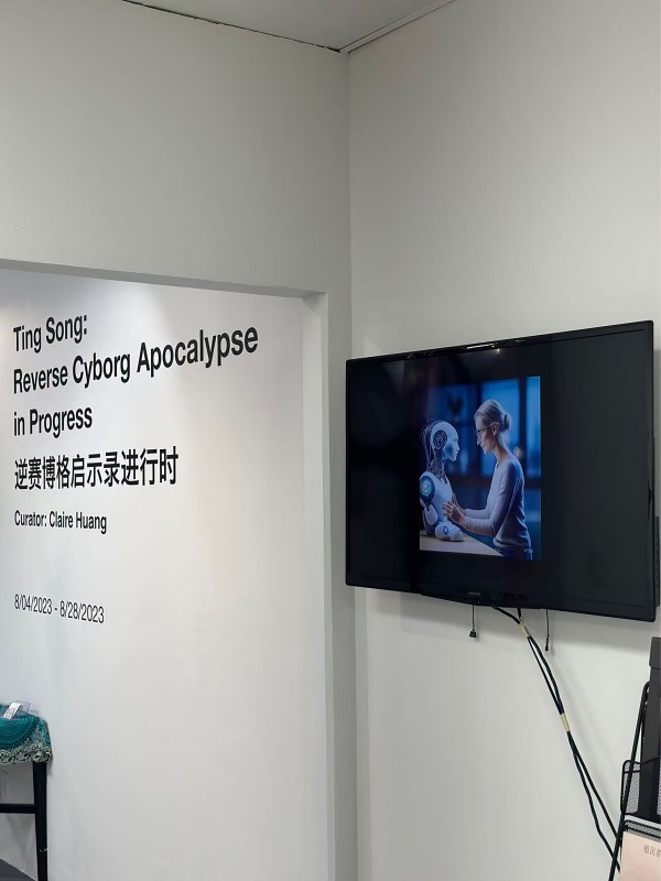 [Typical Case] Laos · Vientiane Youth Generative AI Education Workshop × Art Marathon Project_fororder_美国展览现场